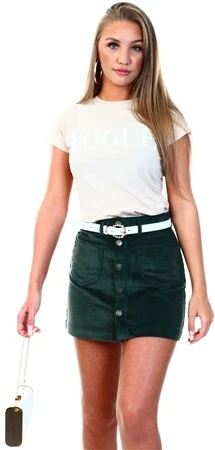 Only Green Cables Amazing Cord Skirt