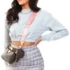 Daisy Street Grey / Pink Mini Skirt In Check -Noisy May Shop 19968