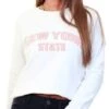 Only Bright White Lydia Life Regular Long Sleeve New York Box Sweat
