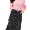 Only Black / Black Solid Colored Maxi Skirt -Noisy May Shop 20683