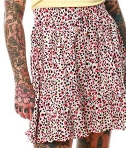 Only Cloud Dancer/Vibrant Printed Life Skirt -Noisy May Shop 21808 1