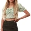 Brave Soul Green Fenn Crop Top -Noisy May Shop 22139