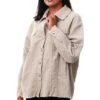 Only Silver / Silver Lining Corduroy Shirt -Noisy May Shop 22242