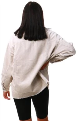 Only Silver / Silver Lining Corduroy Shirt -Noisy May Shop 22242 3