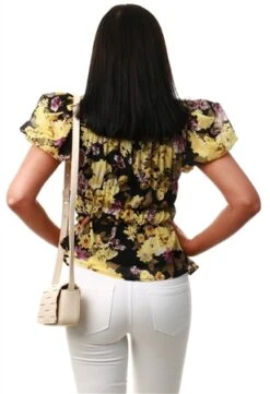 Veromoda Black Otilia Short Sleeve Shirt -Noisy May Shop 22282 3