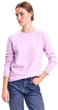 Veromoda Purple / Lavendula O-Neck Long Sleeved Blouse