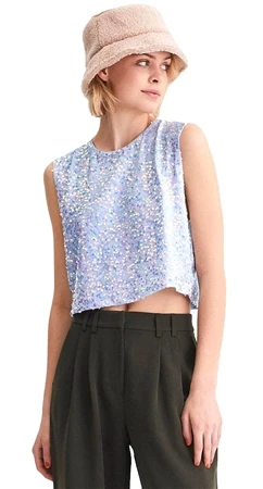 Pieces Blue Pckam Vest Top