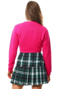 Glamorous Pink Crop Knit Jumper -Noisy May Shop 24019 3