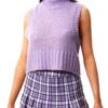 Brave Soul Purple Check Clair Tennis Mini Skirt