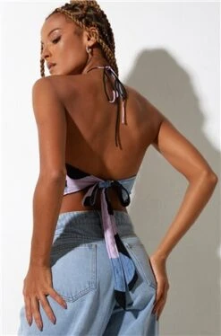 Motel Purple Jaira Halterneck Top -Noisy May Shop 24361 3