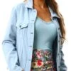 Brave Soul Pale Blue Western Style Denim Jacket