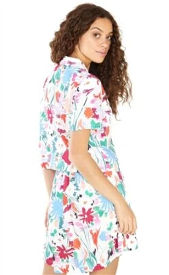 Glamorous Abstract Print Button Front Shirt -Noisy May Shop 25195 3