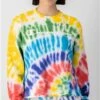 Champion Multi Tie-Dye Script Logo Sweatshirt