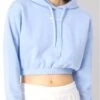 Champion Blue Crop Hooded Top -Noisy May Shop 25481