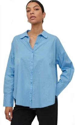 Vila Alaskan Blue Gamis Classic Shirt