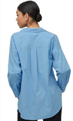 Vila Alaskan Blue Gamis Classic Shirt -Noisy May Shop 25596 3
