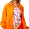 Only Orange / Oriole Loose Long Sleeved Shirt -Noisy May Shop 25826