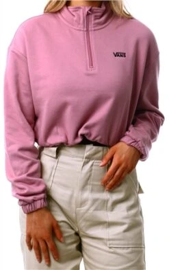 Vans Lila Left Chest Half Zip Hoodie -Noisy May Shop 25881 1