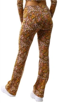 Neon & Nylon Toffee / Mandala Olive Love Flared Pants -Noisy May Shop 26047 3