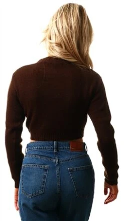 Glamorous Brown Crewneck Jumper -Noisy May Shop 26130 3