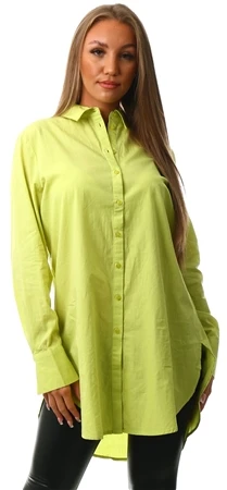 Vila Wild Lime Olini Long Sleeve Oversize Shirt