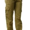 Parisian Khaki Multi Pocket Wide Leg Cargo Trousers