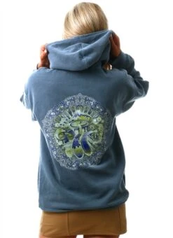 Missi London Grey Acid Oversized Printed Hood -Noisy May Shop 26650 3