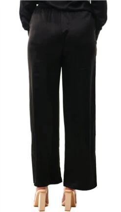 Only Black / Black Victoria Satin Trousers -Noisy May Shop 26757 3