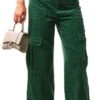 Neon & Nylon Green Lash Cord Straight Legged Pants
