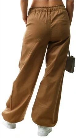 Saint Genies Tan Parachute Pants -Noisy May Shop 26906 3