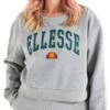 Ellesse Grey Marl Nester Crop Sweat