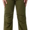 Vivichi Khaki Balloon Cargo Trousers With Toggle Detail