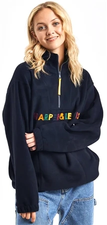 Harper & Lewis Navy Acer 1/4 Zip Fleece