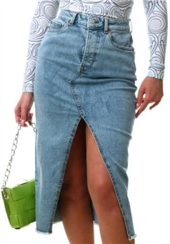 Jjxx Blue / Light Blue Denim Kenya Long Denim Skirt -Noisy May Shop 27505 1