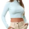 Glamorous Mint High Neck Jumper -Noisy May Shop 27537