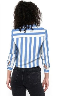 Only Cloud Dancer / Wide Strip Lecey Tie Detail Shirt -Noisy May Shop 27572 1