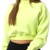 Gym King Lime Recovery Fleece Crewneck Sweater -Noisy May Shop 27733