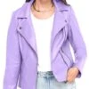 Only Purple / Paisley Purple Melisa Biker Faux Leather Jacket -Noisy May Shop 27854