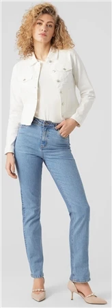 Veromoda Cloud Dancer Luna Denim Jacket 5 Veromoda Cloud Dancer Luna Denim Jacket - Image 3