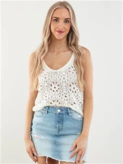 Only Blue / Light Blue Bleached Sky Short Denim Skirt