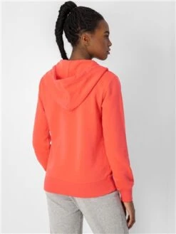 Champion Red Script Logo Full Zip Hoodie -Noisy May Shop 28139 3