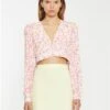 Glamorous Yellow/Pink Floral Crop Top -Noisy May Shop 28255