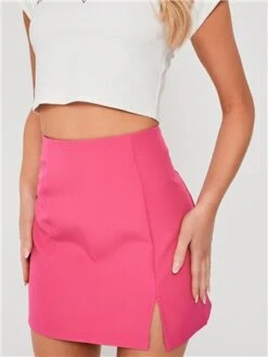 Saint Genies Pink Split Skirt -Noisy May Shop 28315 1