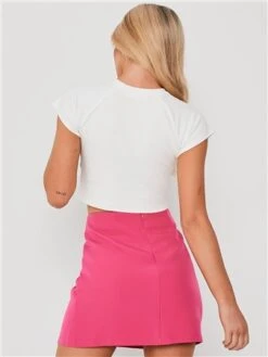 Saint Genies Pink Split Skirt -Noisy May Shop 28315 3