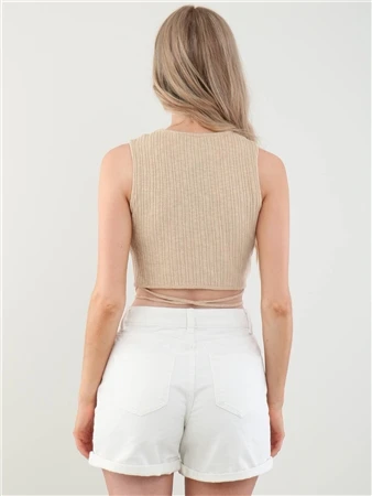 Veromoda Cream / Irish Cream Camma Cropped Top 6 Veromoda Cream / Irish Cream Camma Cropped Top - Image 4