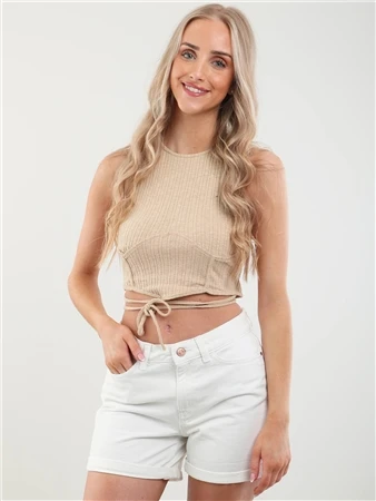 Veromoda Cream / Irish Cream Camma Cropped Top 3 Veromoda Cream / Irish Cream Camma Cropped Top