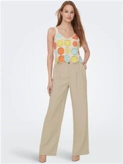 Only Grey / Birch Yvonne V-Neck Top -Noisy May Shop 28414 2