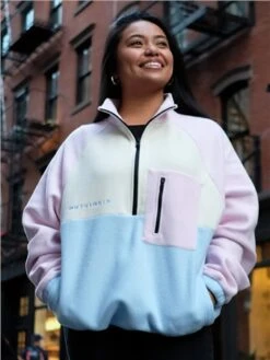 Oi Pink Pocket Fleece