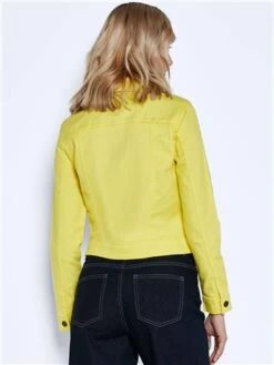 Noisy May Lime Yellow Debra Denim Jacket -Noisy May Shop 28553 3