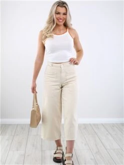 Only Ecru Jackie Culottes -Noisy May Shop 28560 2